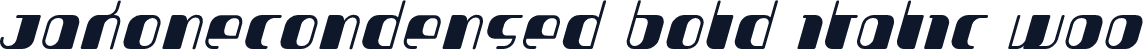 JakoneCondensed Bold Italic W00