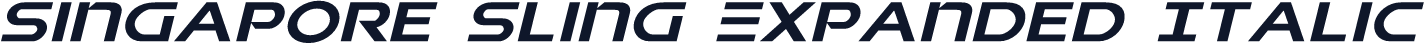 Singapore Sling Expanded Italic
