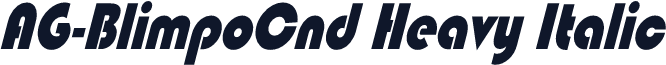 AG-BlimpoCnd Heavy Italic