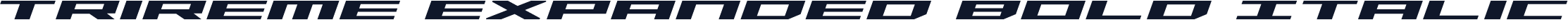 Trireme Expanded Bold Italic