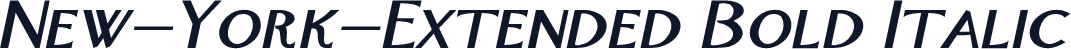 New-York-Extended Bold Italic