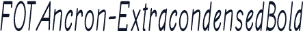 FOTAncron-ExtracondensedBold