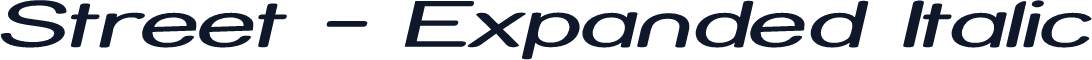 Street - Expanded Italic