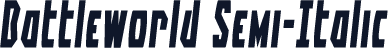 Battleworld Semi-Italic