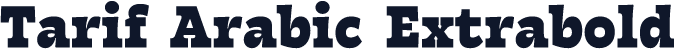 Tarif Arabic Extrabold
