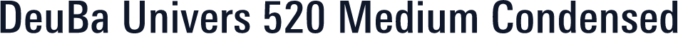DeuBa Univers 520 Medium Condensed