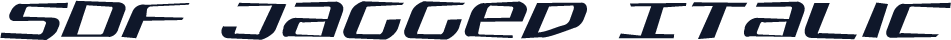 SDF Jagged Italic