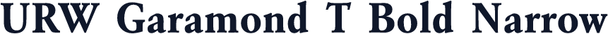 URW Garamond T Bold Narrow