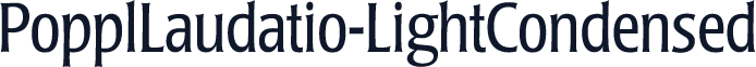 PopplLaudatio-LightCondensed