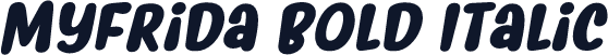 Myfrida Bold Italic