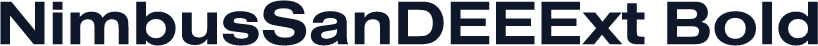 NimbusSanDEEExt Bold