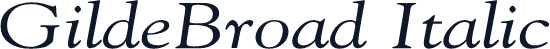 GildeBroad Italic