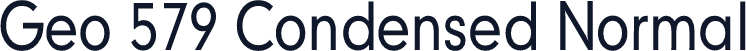Geo 579 Condensed Normal