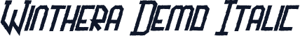 Winthera Demo Italic