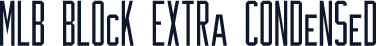 MLB Block Extra Condensed