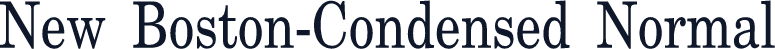 New Boston-Condensed Normal