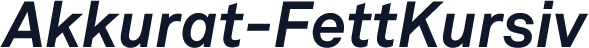Akkurat-FettKursiv