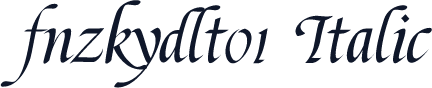 fnzkydlt01 Italic