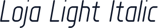Loja Light Italic