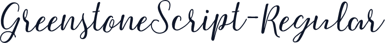 GreenstoneScript-Regular