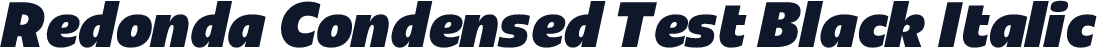 Redonda Condensed Test Black Italic