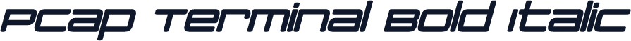 PCap Terminal Bold Italic