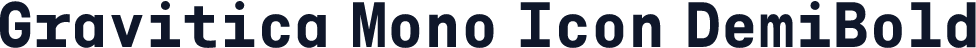 Gravitica Mono Icon DemiBold