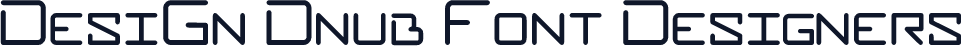 DesiGn Dnub Font Designers