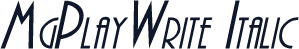 MgPlayWrite Italic