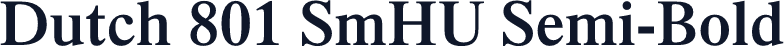 Dutch 801 SmHU Semi-Bold