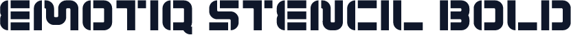 EMOTIQ Stencil Bold
