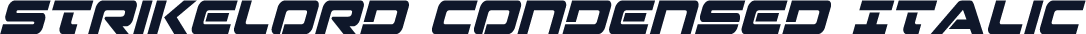 Strikelord Condensed Italic