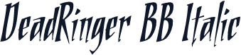 DeadRinger BB Italic