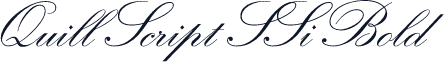 Quill Script SSi Bold