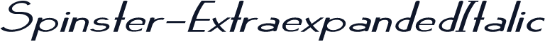 Spinster-ExtraexpandedItalic
