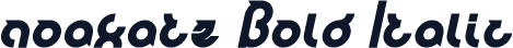 noakatz Bold Italic