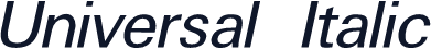 Universal Italic