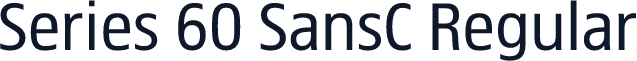 Series 60 SansC Regular