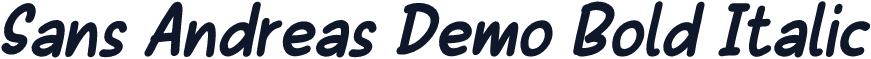 Sans Andreas Demo Bold Italic