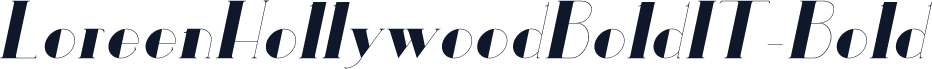 ☞LoreenHollywoodBoldIT-Bold