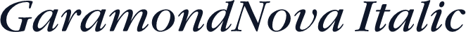 GaramondNova Italic
