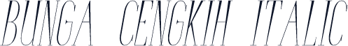 Bunga Cengkih Italic