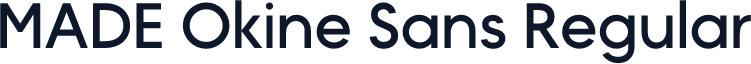 MADE Okine Sans Regular
