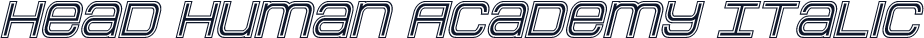 Head Human Academy Italic