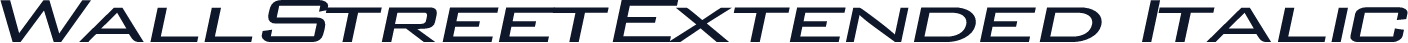 WallStreetExtended Italic