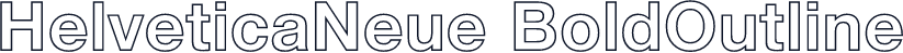 HelveticaNeue BoldOutline
