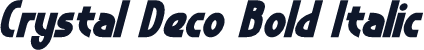 Crystal Deco Bold Italic