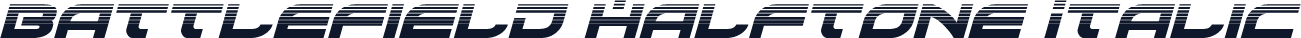 Battlefield Halftone Italic
