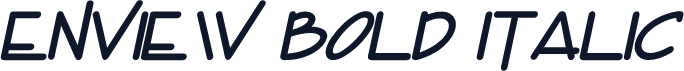 Enview Bold Italic