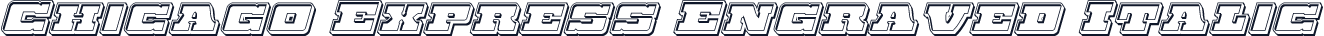 Chicago Express Engraved Italic